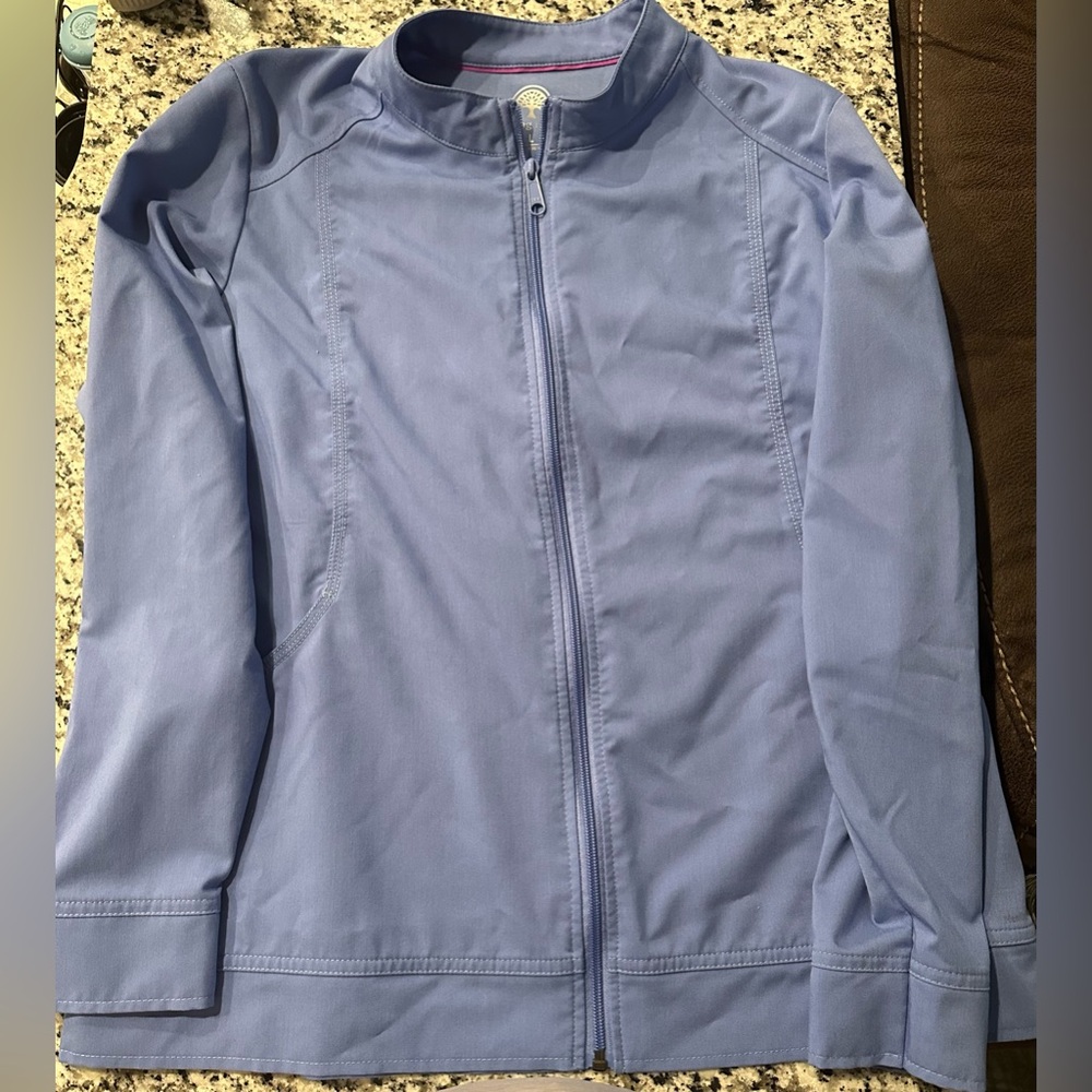 Healing Hands Seal Blue Scrub Jacket